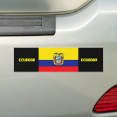 Ecuador-vlag bumpersticker (Op auto)