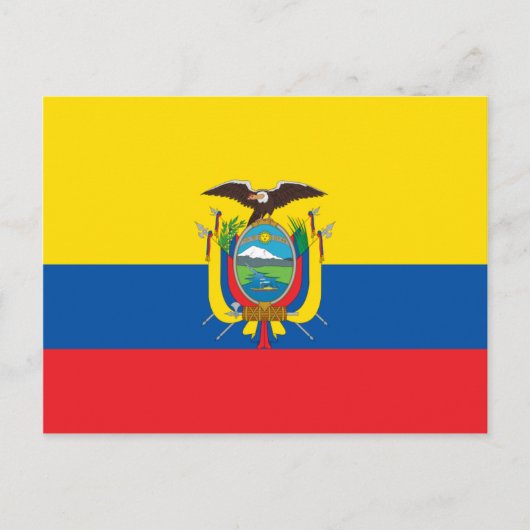 Ecuador Vlag EG Briefkaart (Voorkant)