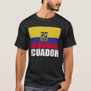 Ecuador Vlag Grunge Souvenir Ecuador T-shirt