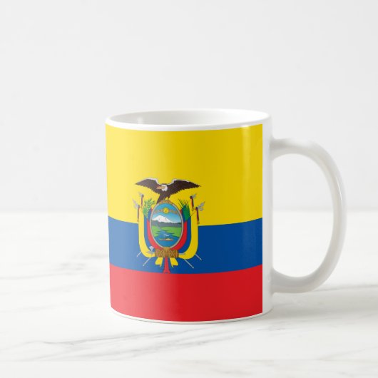 Ecuador Vlag Keramische Mok (Rechts)
