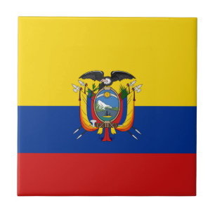 Ecuador Vlag Keramische Tegel Tegeltje