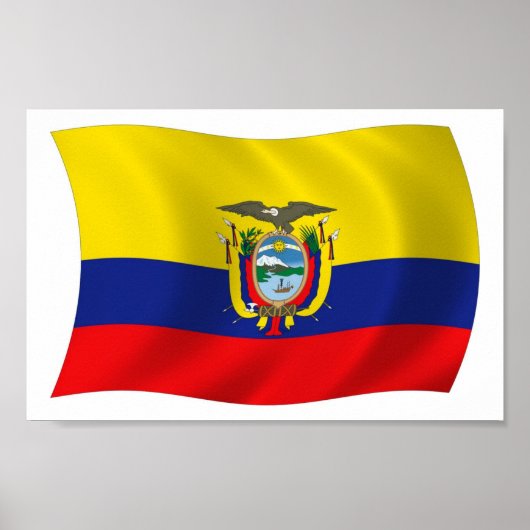 Ecuador Vlag Poster Print (Voorkant)