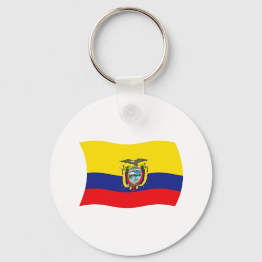 Ecuador Vlag Sleutelhanger (Voorkant)