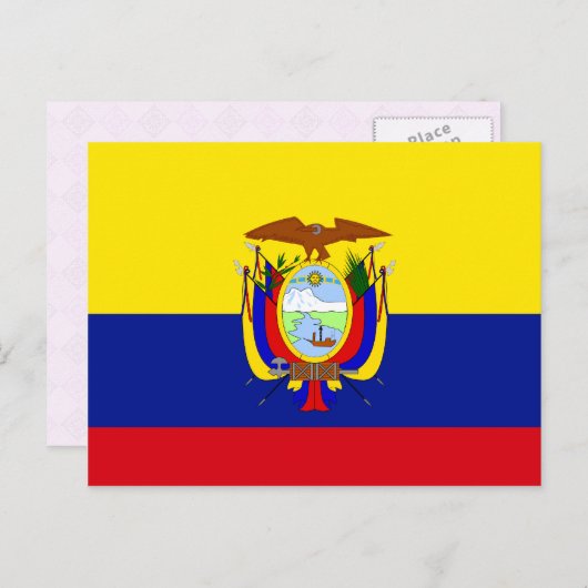 Ecuador - Vlag van hoge kwaliteit Briefkaart (Voorkant / Achterkant)
