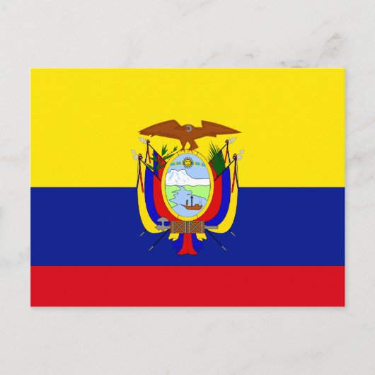 Ecuador - Vlag van hoge kwaliteit Briefkaart (Voorkant)