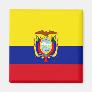 Ecuador - Vlag van hoge kwaliteit Magneet