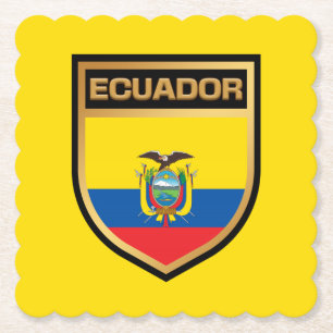 Ecuador-vlaggenschip Kartonnen Onderzetters