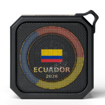 Ecuador Voetbal Fan Vlag Cirkelvormige Badge Werel