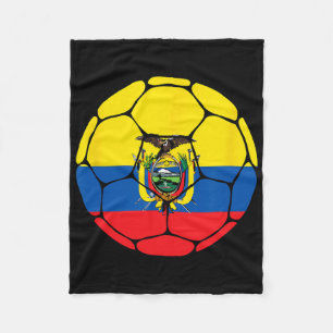 Ecuador Voetbal Ll Vlag Jersey Ecuadoraanse Voetba Fleece Deken