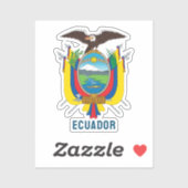 Ecuador wapen sticker (Vel)