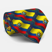 Ecuador Waving Flag Stropdas (Opgerold)