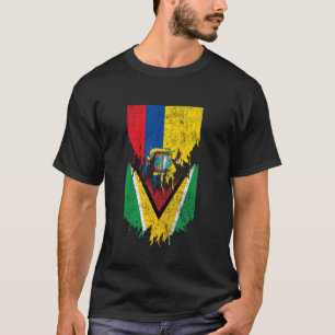 Ecuadoraanse Guyaanse vlaggen verscheurd Ecuador G T-shirt