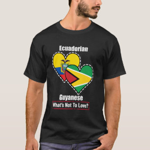 Ecuadoraanse Guyanese Hart Vlaggen Wat Is Er Niet  T-shirt