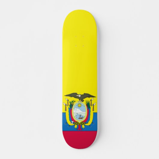 Ecuadoraanse vlag skateboard (Voorkant)