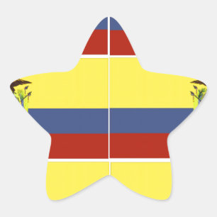 ecuadoraanse vlag ster sticker