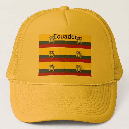 ecuadoraanse vlag trucker pet (Voorkant)