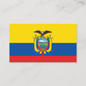 Ecuadoraanse vlag, vlag van Ecuador Visitekaartje (Voorkant)