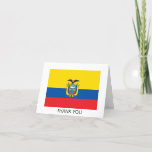 Ecuadorese vlag bedankkaart