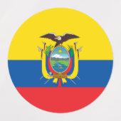 Ecuadorese vlag labels (Design 1)