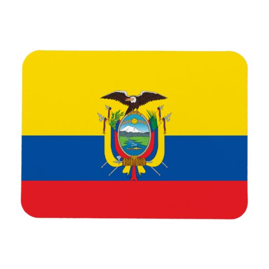 Ecuadorese vlag magneet (Horizontaal)