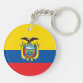 Ecuadorese vlag sleutelhanger (Achterkant)