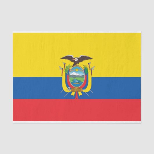 Ecuadorese vlag tissuepapier (Voorkant)