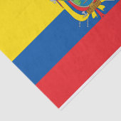 Ecuadorese vlag tissuepapier (Detail)