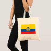 Ecuadorese vlag tote bag (Voorkant (product))
