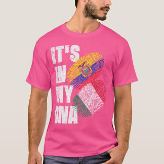 Ecuadoriaans en Italiaans Mix DNA-vlaggenerfgoed T-shirt