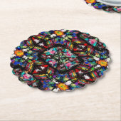 Ecuadoriaans Glas in lood Kartonnen Onderzetters (Gekanteld)