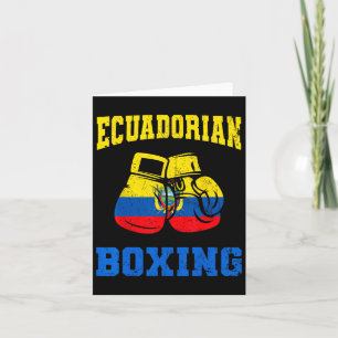 Ecuadoriaanse boxing Ghandschoenen Ecuador Pride B Kaart