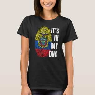 Ecuadoriaanse vlag DNA vingerafdruk Ecuador T-shirt