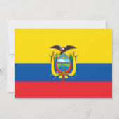 Ecuadoriaanse vlag, vlag van Ecuador bruiloft Kaart (Achterkant)