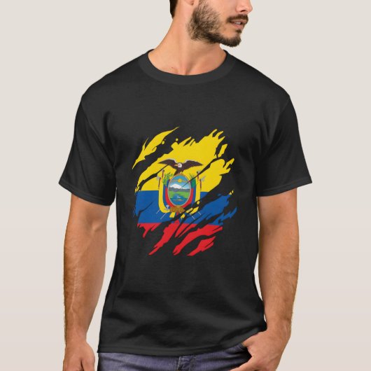 Ecuadorian Flag Ecuador T-shirt (Voorkant)
