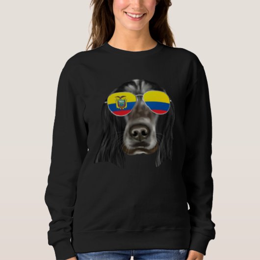 Ecuadorian Flag English Cocker Spaniel Dog Ecuador Trui (Voorkant)