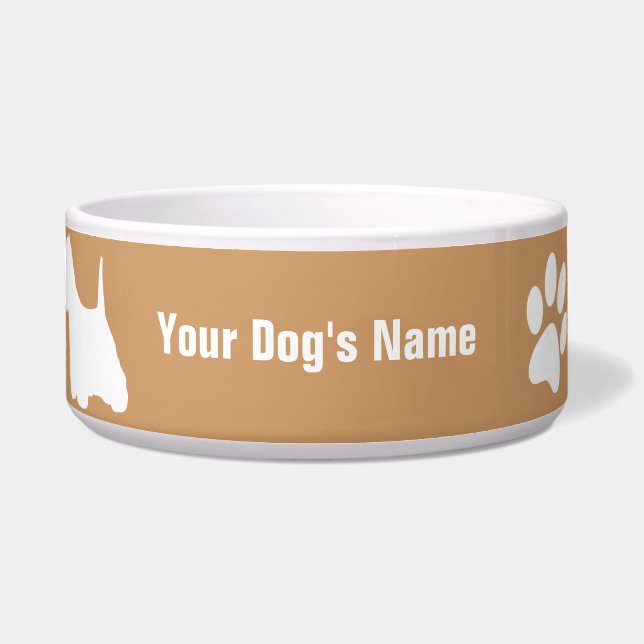 Écuelle ホワイトテリア de ・ de ハイランド de ・ de ウェスト de Terrier (Devant)