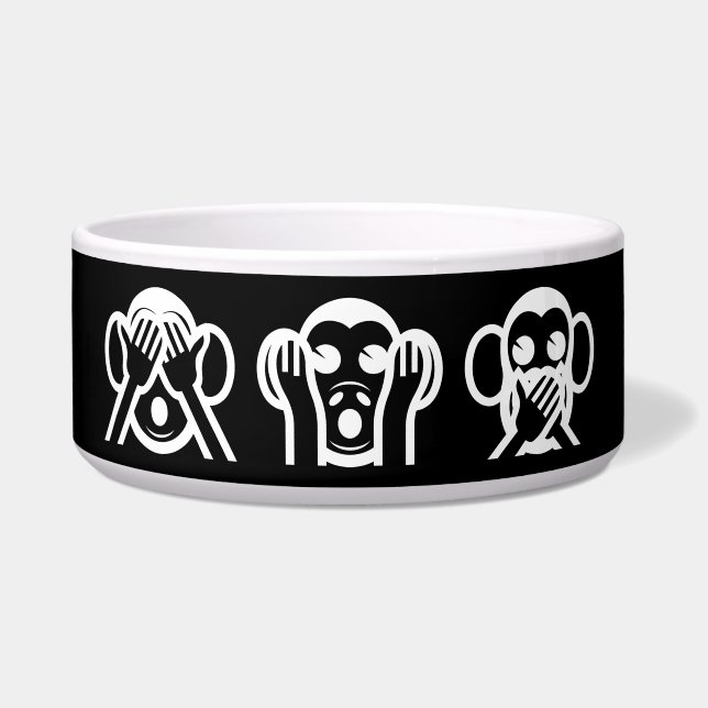 Écuelle 3 Singes Sages Emoji (Devant)