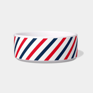 Écuelle 4 juillet rouge blanc rayures patriotique
