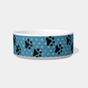 Écuelle À petits pois Bleus de Cat Paws