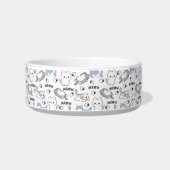 Écuelle Adorables chatons dodus et cœurs Meow (Droite)