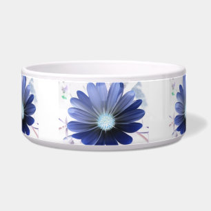 Écuelle African Daisy Glowing Blue Dog Bowl