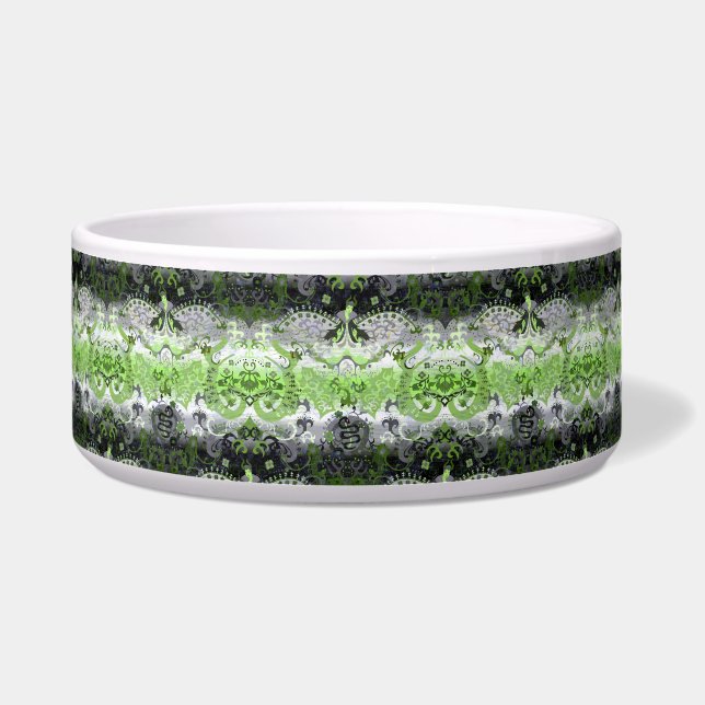 Écuelle Agender Dragon Damask - Agender Pride couleurs dra (Devant)