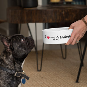 Écuelle Aimez ma grand-mère Nourriture drôle Humour chien 
