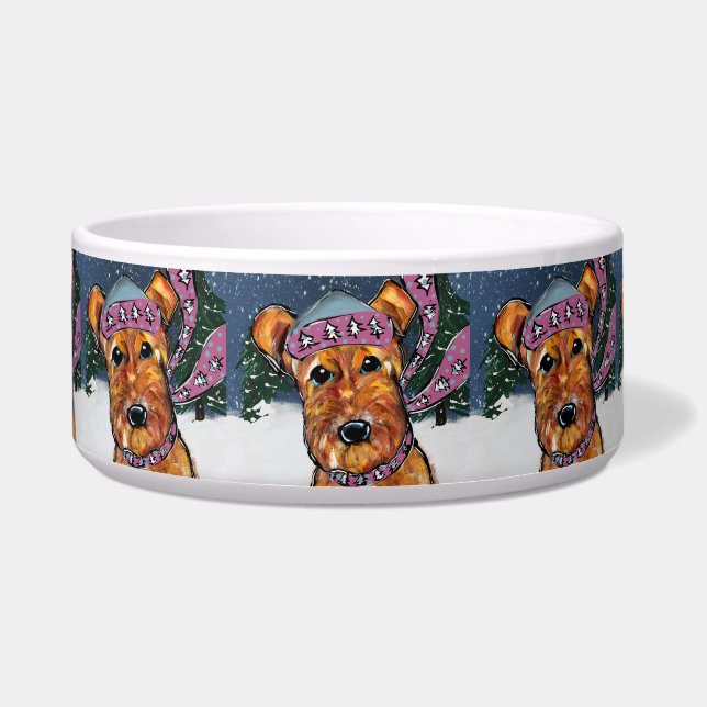 Écuelle Airedale Terriers (Devant)