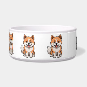 Écuelle Akita Mignon Personnalisé