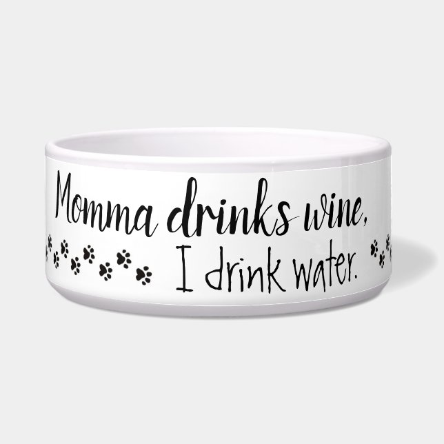 Écuelle Amateurs de vin - cuvette de l'eau d'animal (Devant)