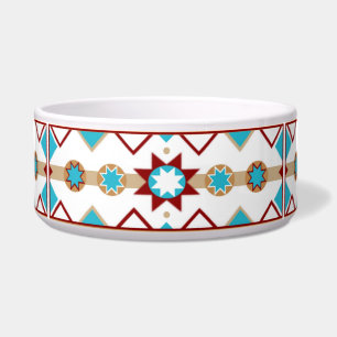 Écuelle Amérindien Motif Pet Bowl