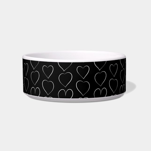 ÉCUELLE AMOUR ROMANTIQUE CŒUR NOIR (Devant)