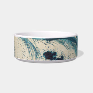 Écuelle Antique Japonais Bleu Vagues Océan Imprimer