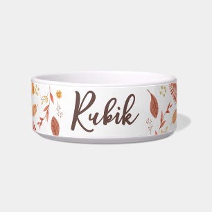 Écuelle Aquarelle d'automne Thanksgiving Pet Bowl